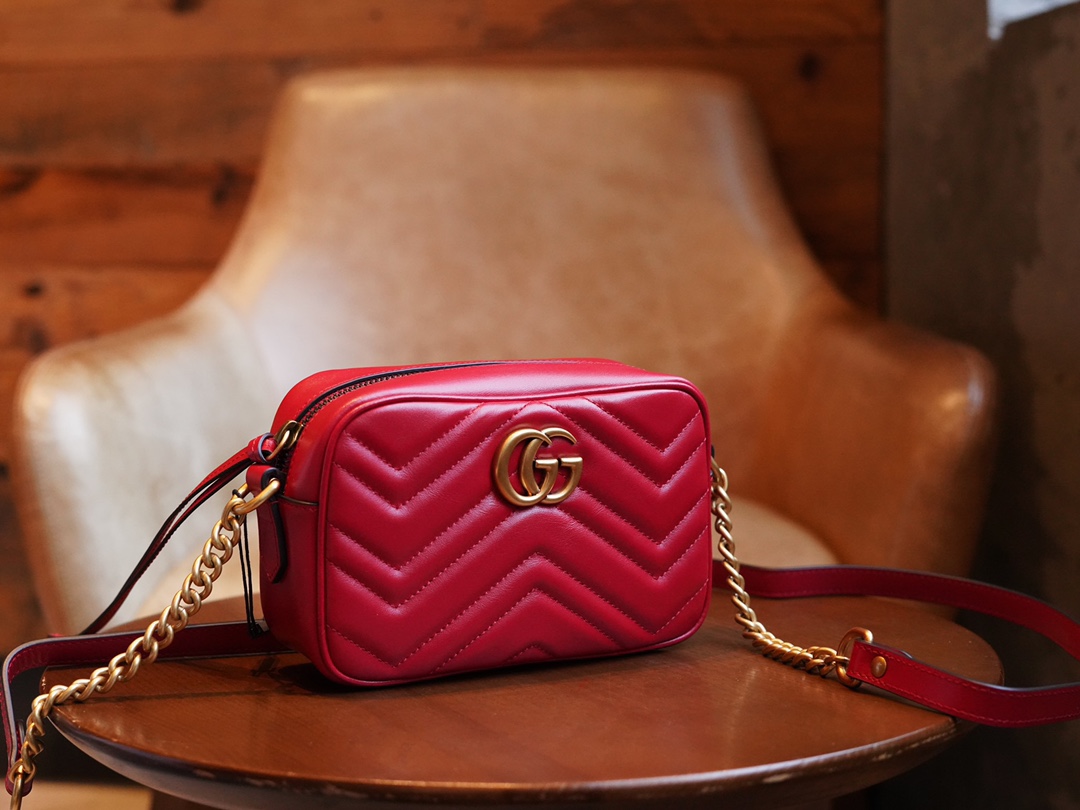 Mini sac GG Marmont 448065 (red)