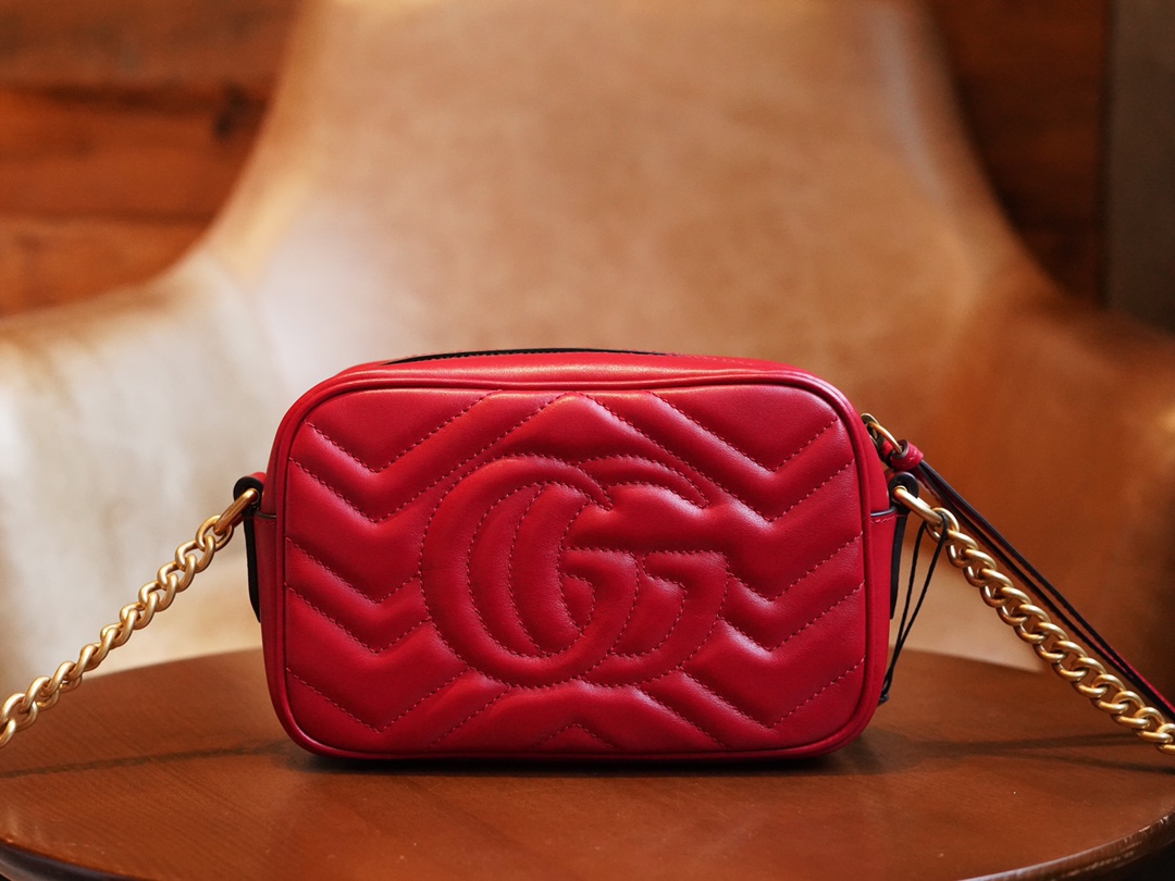 Mini sac GG Marmont 448065 (red)
