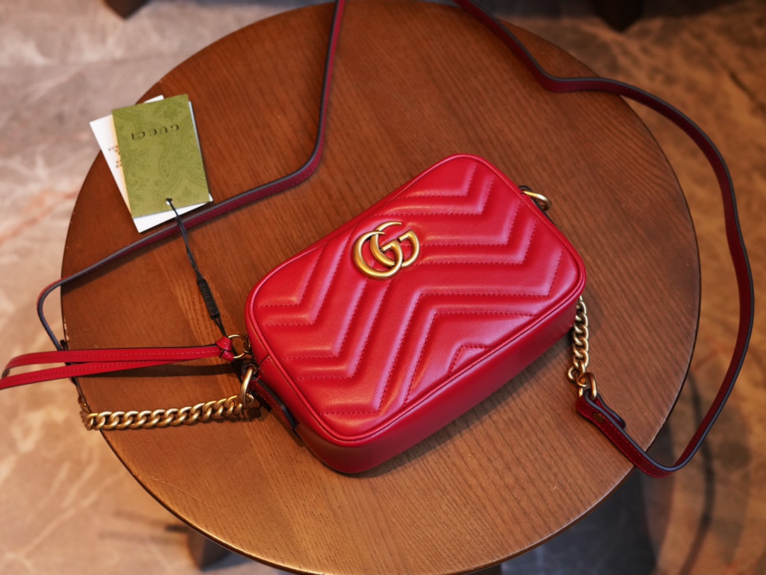 Mini sac GG Marmont 448065 (red)