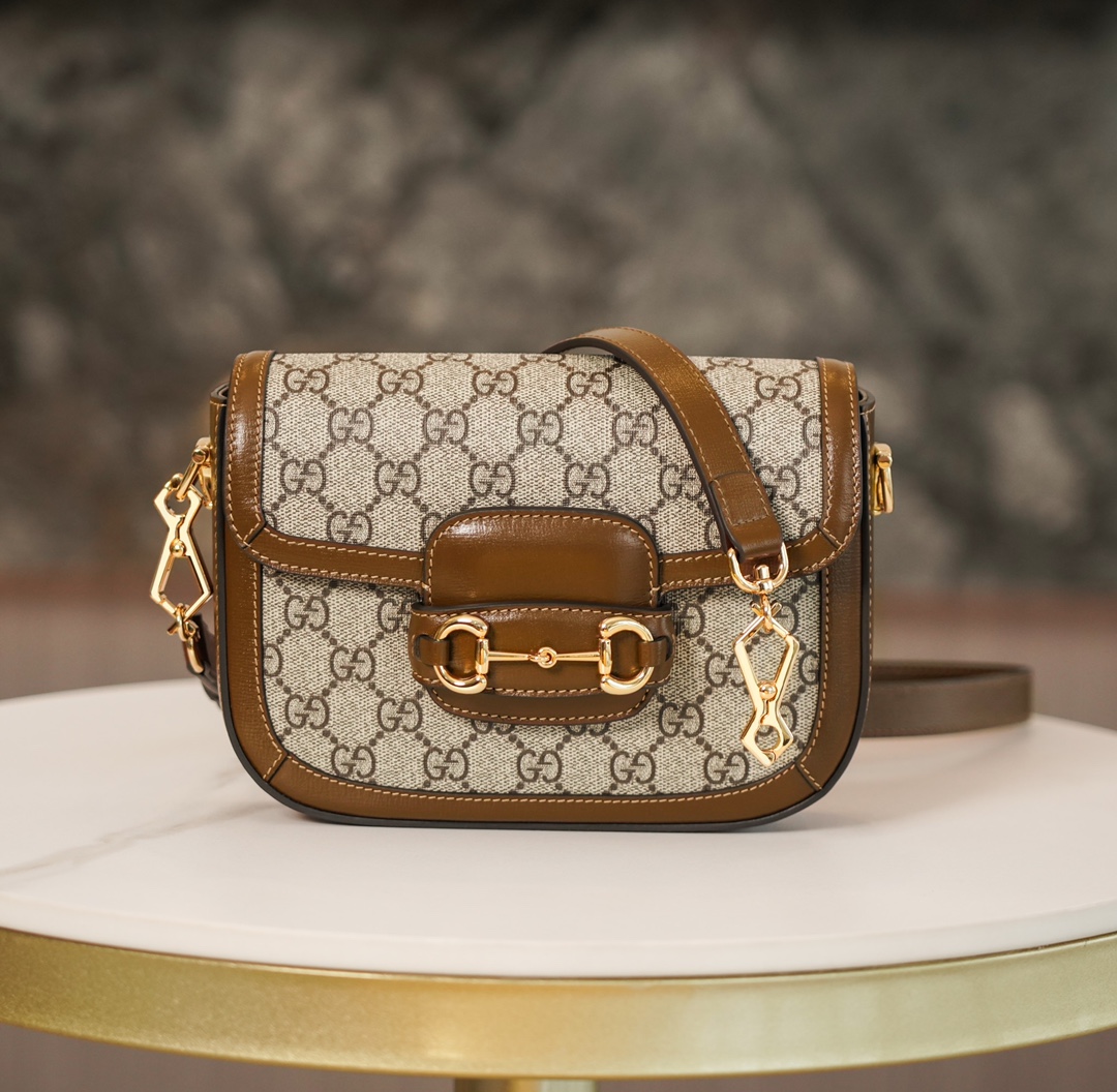 Túi Xách Gucci Horsebit 1955 658574 Màu Nâu
