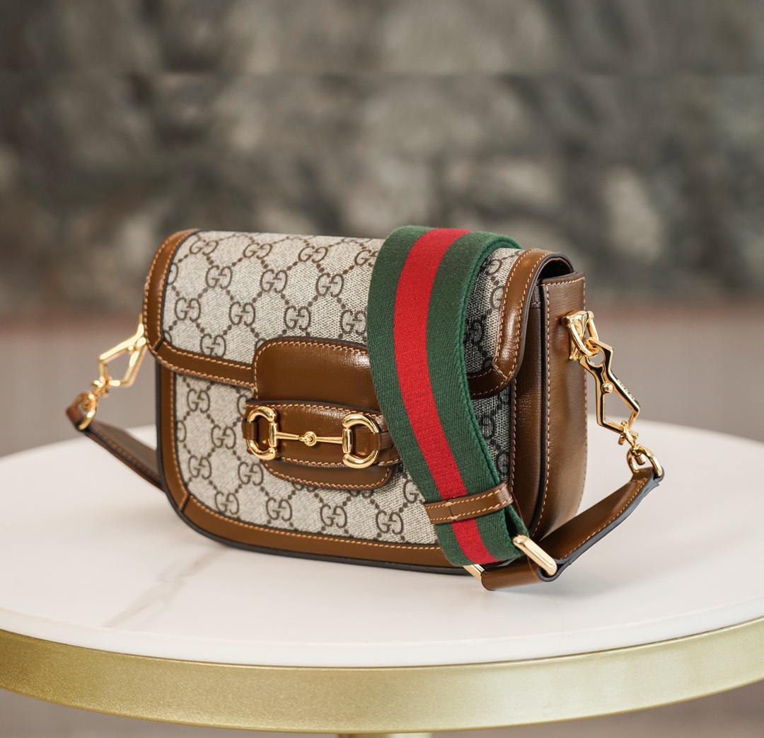 Túi Xách Gucci Horsebit 1955 658574 Màu Nâu