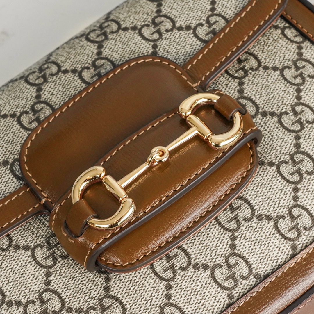 Túi Xách Gucci Horsebit 1955 658574 Màu Nâu