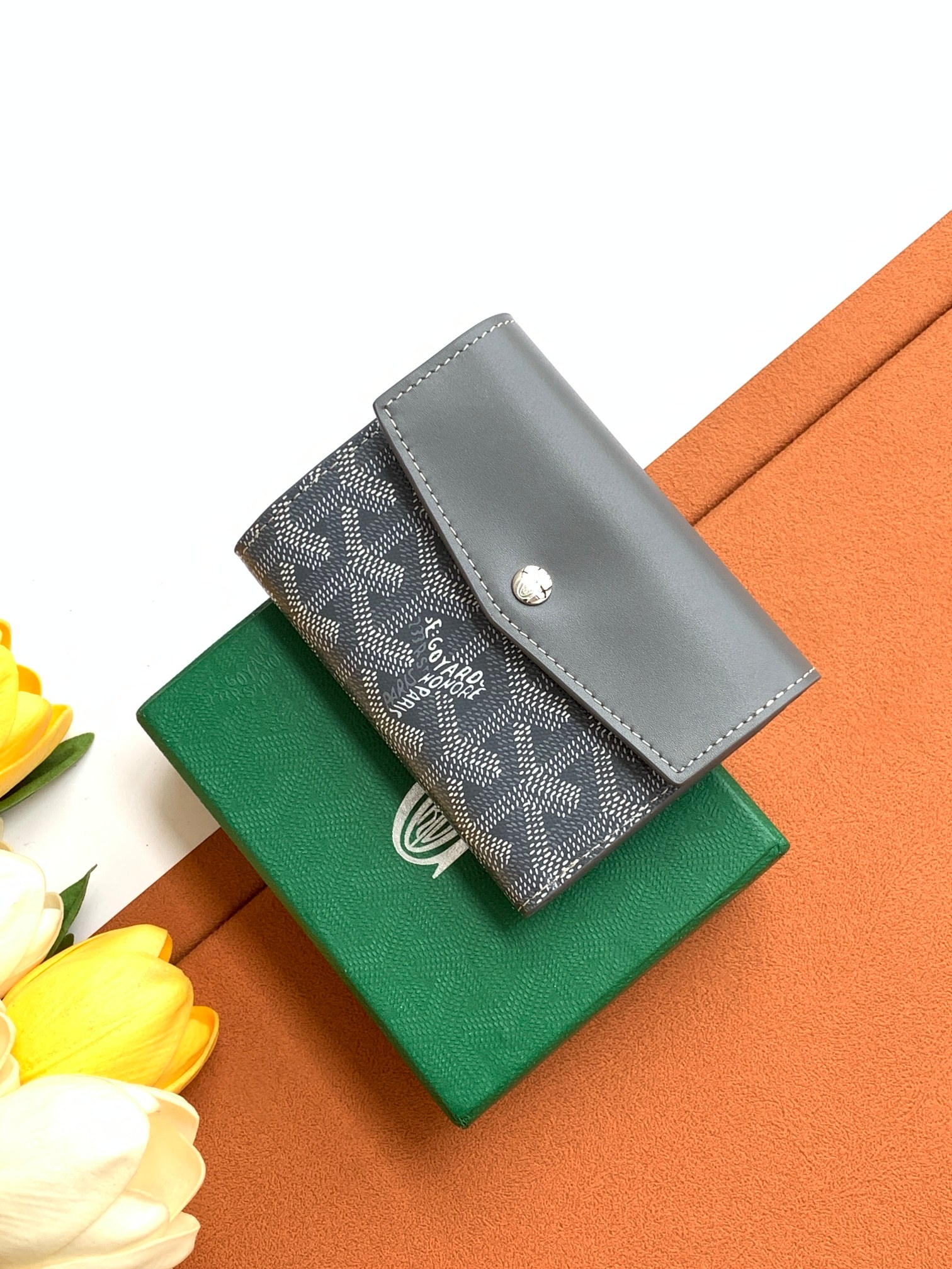 Ví Goyard Saint Gabriel 8513 Màu Xám 