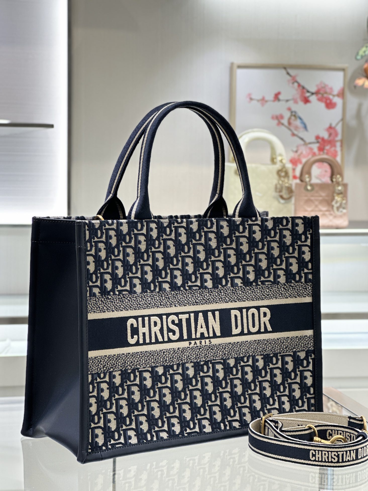 Túi Dior Tote Đựng Sách Cỡ Trung 