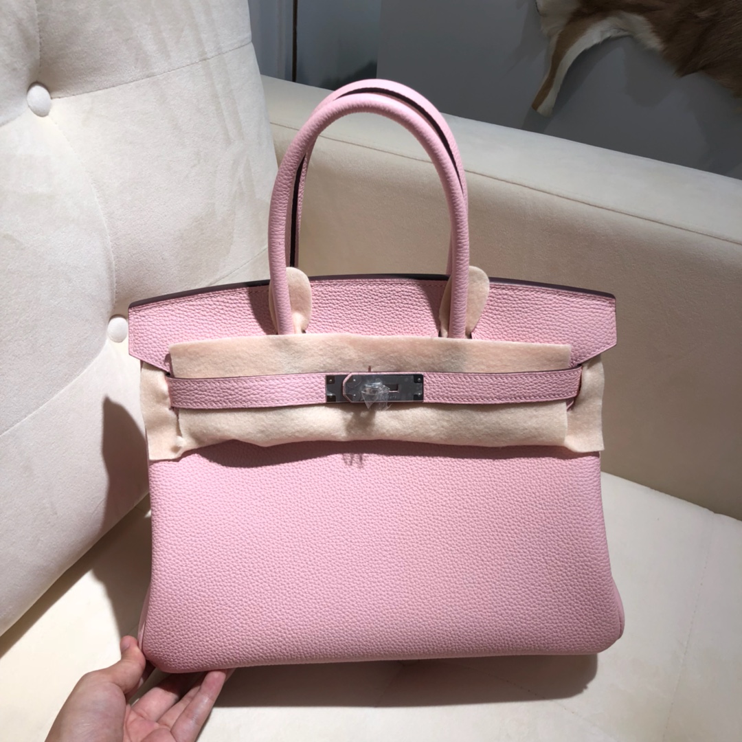 Túi xách hermes birkin  màu hồng 