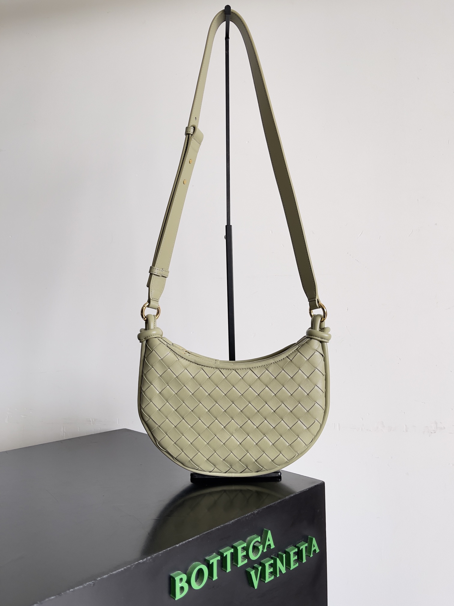 Túi Xách Nữ BV Gemelli 796638 Màu Rêu 