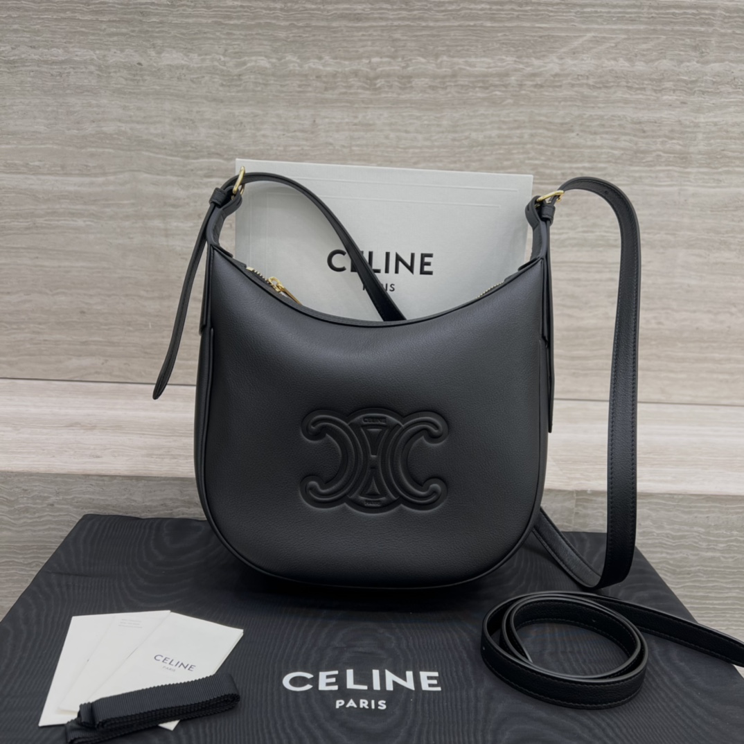 Túi Xách Celine Heloise Triomphe 117253 Màu Đen 