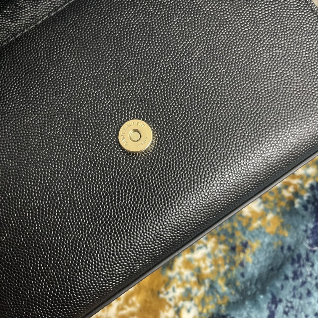 Túi Xách Nữ YSL KATE 377629 Màu Đen Khóa Vàng