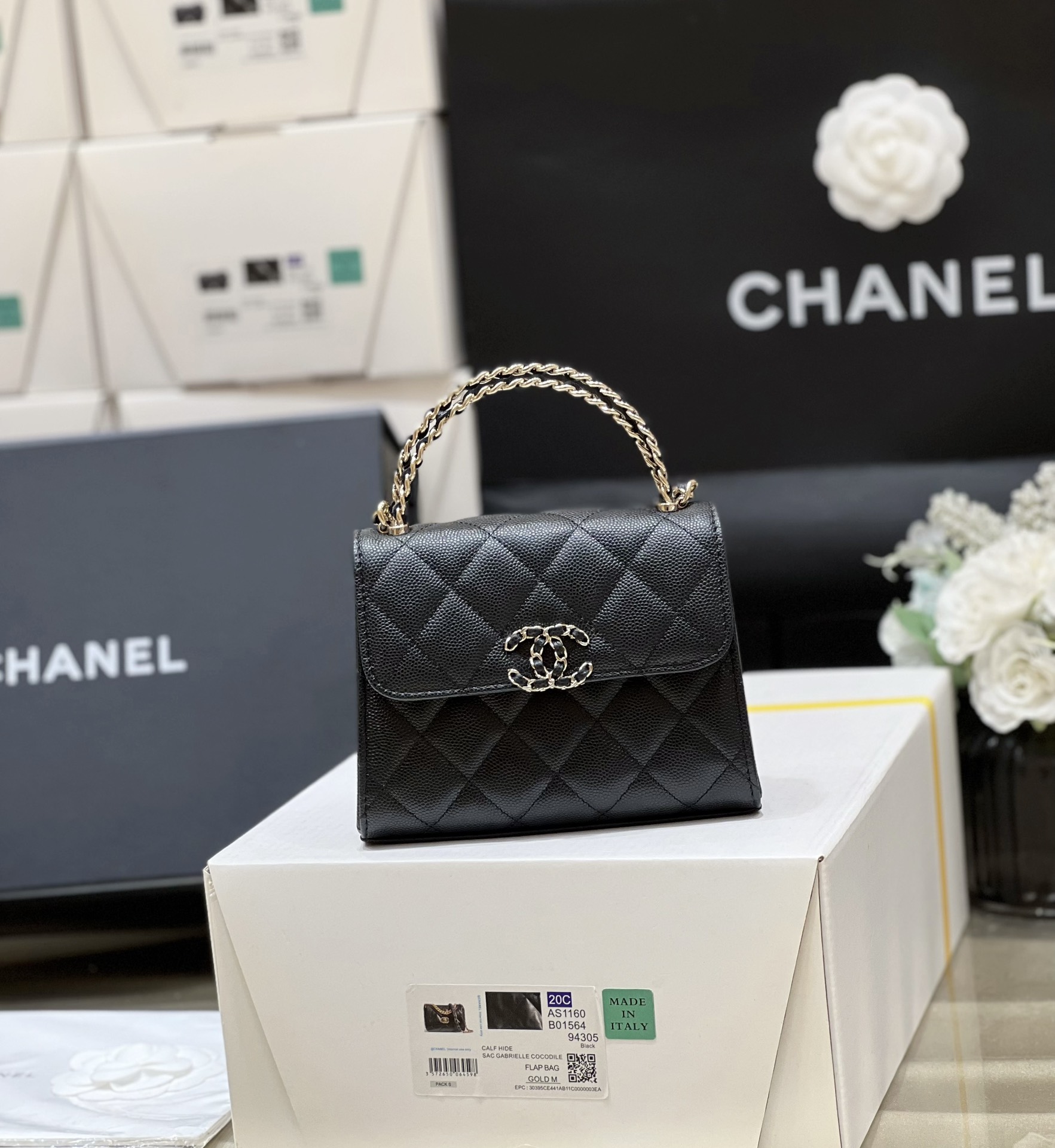 Túi Xách Chanel Kelly AS3237 Màu Đen 