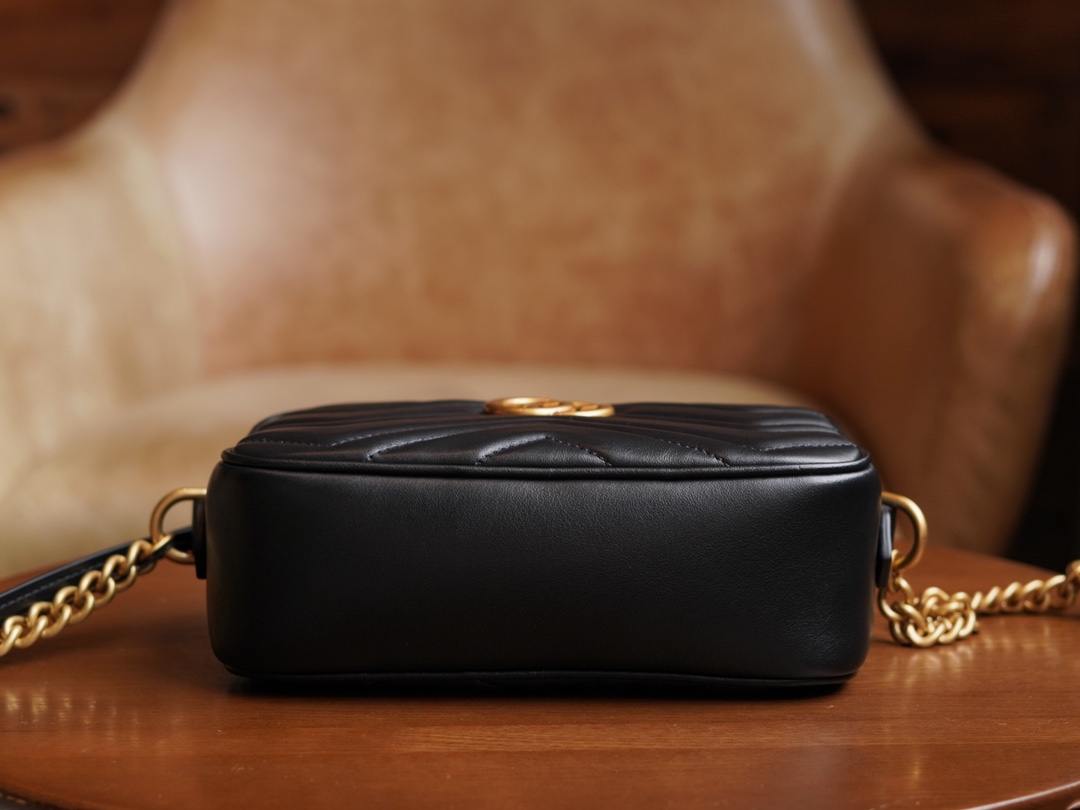 Túi Xách Nữ Mini sac GG Marmont 448065 Màu Đen