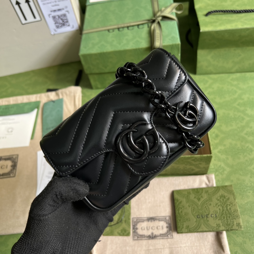 Túi Xách Nữ GG Marmont 699757 Màu Đen 