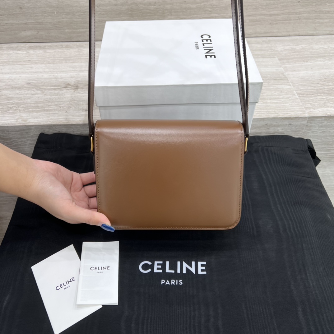 Túi Xách Celine Teen Triomphe 188423 Màu Nâu 