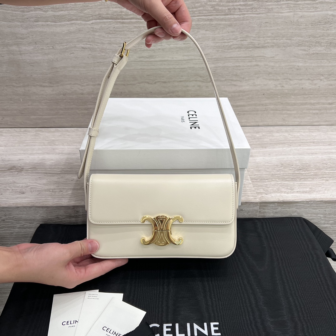 Túi Xách Celine Nữ Claude 194143 Màu Trắng 