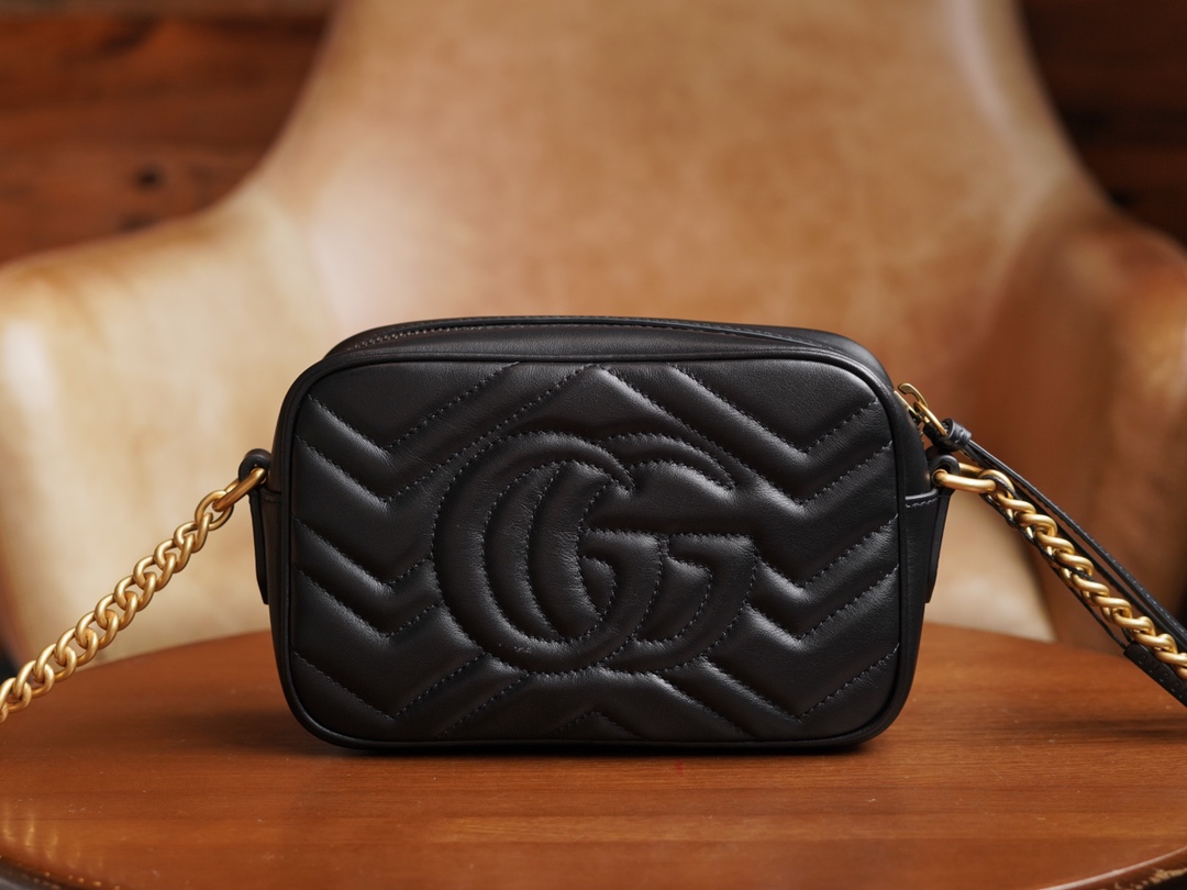 Túi Xách Nữ Mini sac GG Marmont 448065 Màu Đen