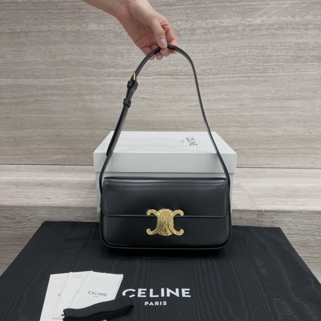 Túi Xách Celine Nữ Claude 194143 Màu Đen 